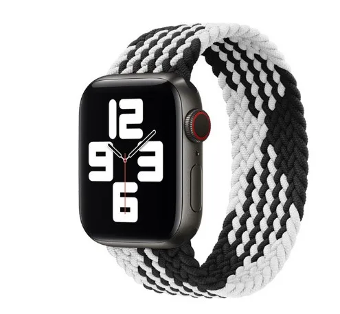 Braided Solo Loop For Apple watch band 44mm 40mm 38mm 42mm FABRIC Nylon Elastic belt bracelet iWatch series 3 4 5 se 6 strap, Blue white,black white,black green blue more than 15 colors
Braided Solo Loop For Apple watch band 44mm 40mm 38mm 42mm FABRIC Nylon Elastic belt bracelet iWatch series 3 4 5 se 6 strap, Blue white,black white,black green blue more than 15 colors