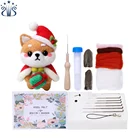 Christmas Handmade Gift DIY Wool Felting Needle Handcraft Kit Material Package