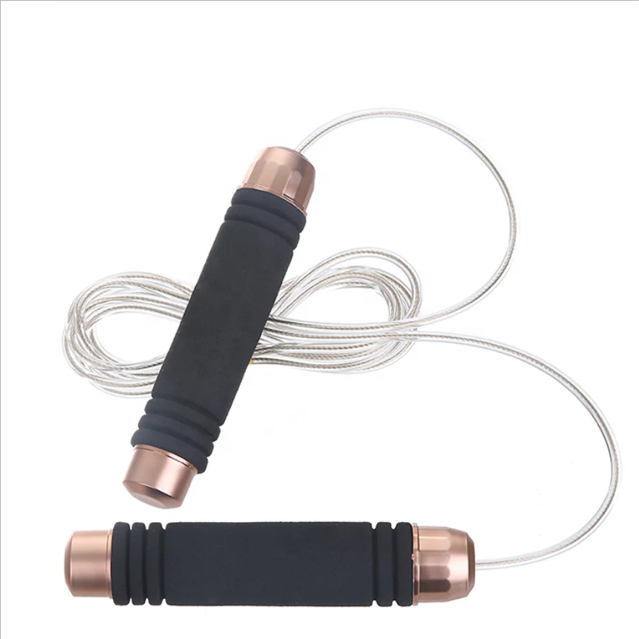Professional Adjustable Steel Wire Jump Rope with Anti-Slip Foam Grip Handles, Gray/rose red/black
Professional Adjustable Steel Wire Jump Rope with Anti-Slip Foam Grip Handles, Gray/rose red/black