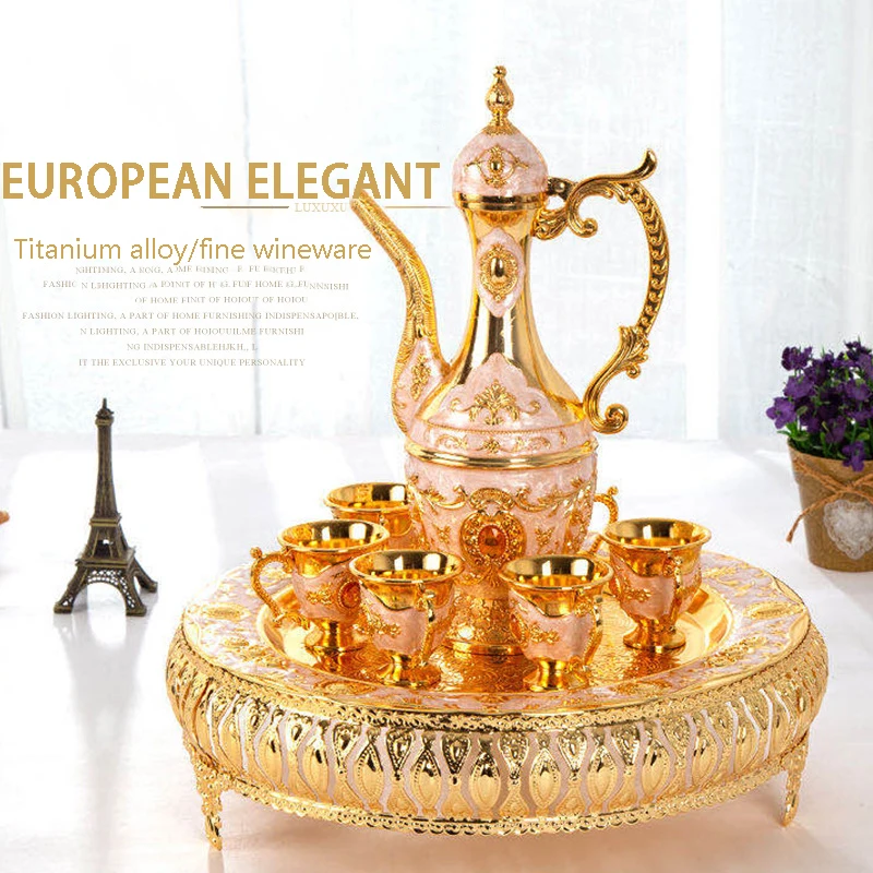 2020 new European luxury Zinc alloy wine tumbler for home wine set, Silver white, golden white, golden blue golden red
2020 new European luxury Zinc alloy wine tumbler for home wine set, Silver white, golden white, golden blue golden red