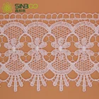 Eco-Friendly Customize Design Polyester Tulle Embroidery Organza Lace Ruffle Trim