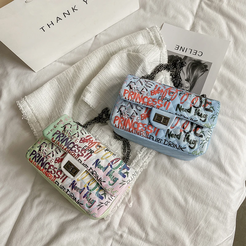 Crossbody New Arrival Graffiti Pattern High-end Pu Leather Custom Handbags Young Shoulder Bags for Women Handbag Graffiti Bags, 6 colors
Crossbody New Arrival Graffiti Pattern High-end Pu Leather Custom Handbags Young Shoulder Bags for Women Handbag Graffiti Bags, 6 colors