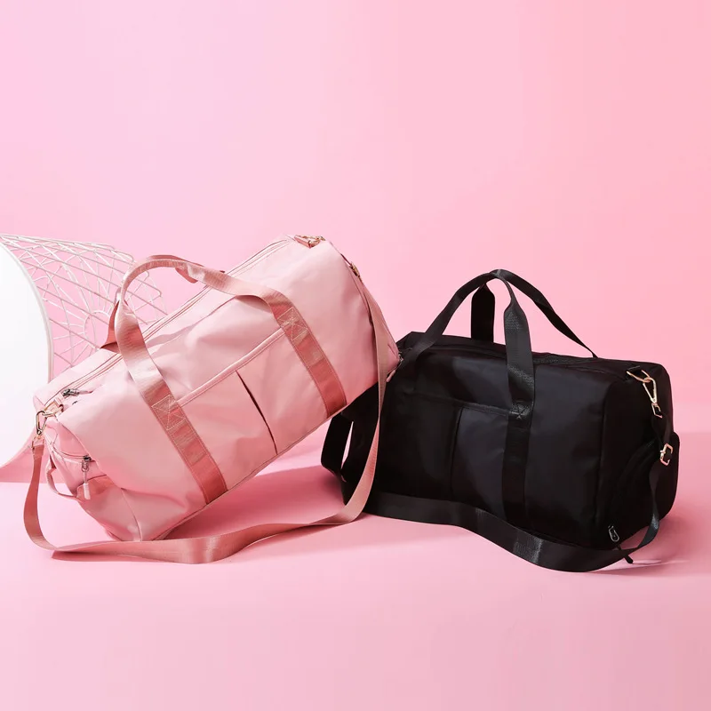 Female portable large capacity folding travel dry wet separation exercise fitness swimming yoga training bag, Customized color
Female portable large capacity folding travel dry wet separation exercise fitness swimming yoga training bag, Customized color