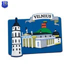 Custom Souvenir 3d Custom Building Model Popular Pvc Fridge Magnet