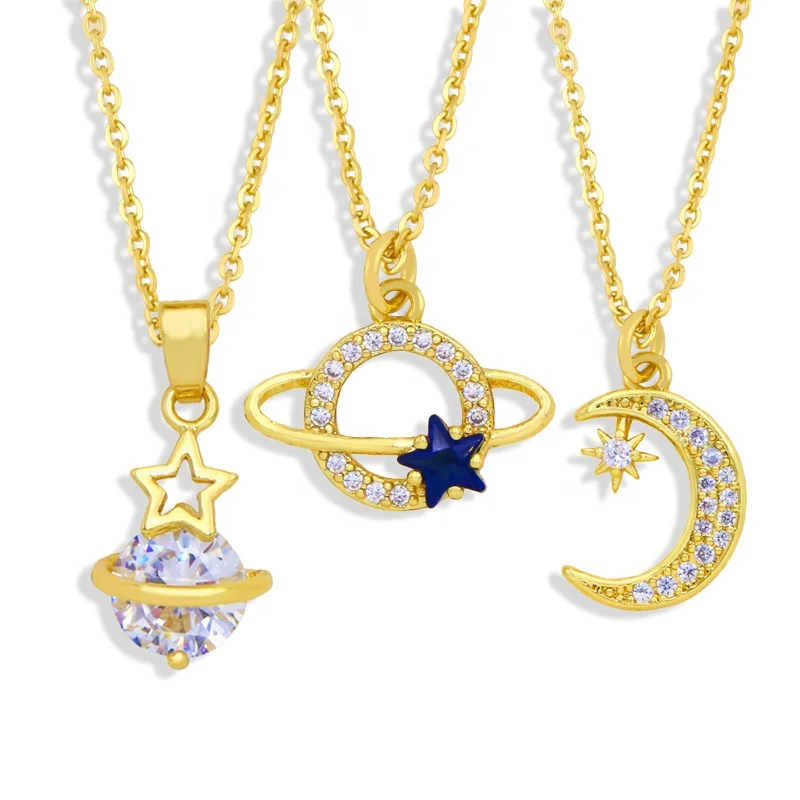 New Arrival Brand Designer Jewelry Necklace Luxury 18K Gold Moon and Star Pendant Necklace for Women Jewelry
New Arrival Brand Designer Jewelry Necklace Luxury 18K Gold Moon and Star Pendant Necklace for Women Jewelry