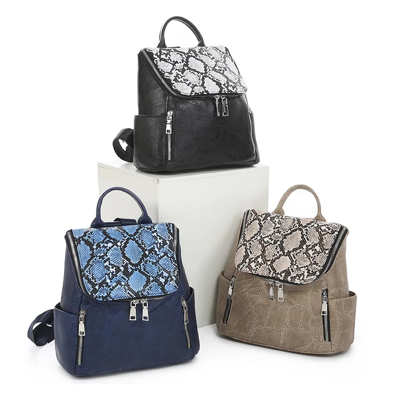 New Latest Female Backpack Fashion Style Snake Pattern Casual School Backpack For Women Girls Outdoors, Black/blue/khaki
New Latest Female Backpack Fashion Style Snake Pattern Casual School Backpack For Women Girls Outdoors, Black/blue/khaki