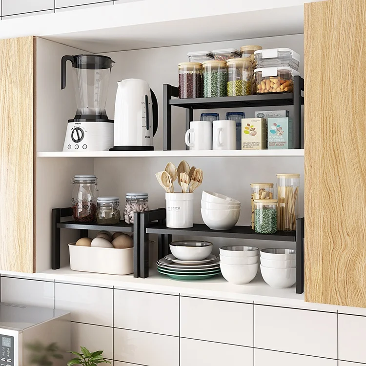 New Thickened Black Metal Multi-layer Desktop Kitchen Products of All Types Storage Holders & Racks Expand Spice Rack Iron 2pcs
New Thickened Black Metal Multi-layer Desktop Kitchen Products of All Types Storage Holders & Racks Expand Spice Rack Iron 2pcs