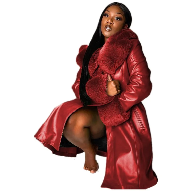 Plus Size Winter Luxurious Plush Turn Down Collar Long Sleeve PU Coats Women Outdoors Windtight Warm Jackets Ladies, Black,brown,red,purple,blue,green
Plus Size Winter Luxurious Plush Turn Down Collar Long Sleeve PU Coats Women Outdoors Windtight Warm Jackets Ladies, Black,brown,red,purple,blue,green