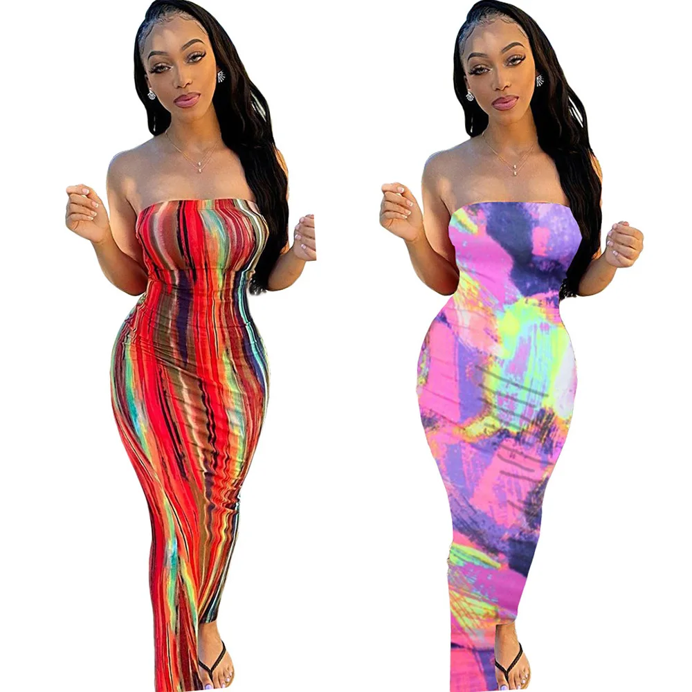 New Arrival Fashional design summer colorful tie-dye strapless wrap dress plus plus size women's clothing
New Arrival Fashional design summer colorful tie-dye strapless wrap dress plus plus size women's clothing