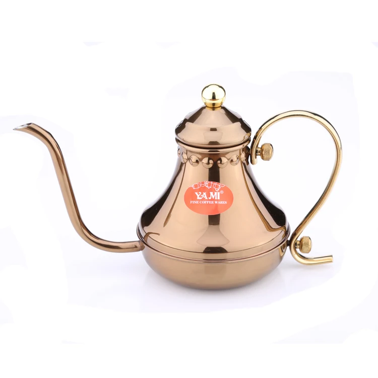 High Quality Court Style Stainless Steel Gooseneck Portable Coffee Pour Over Brewing Kettle for Coffee Tea Pot, Silver/rose gold
High Quality Court Style Stainless Steel Gooseneck Portable Coffee Pour Over Brewing Kettle for Coffee Tea Pot, Silver/rose gold