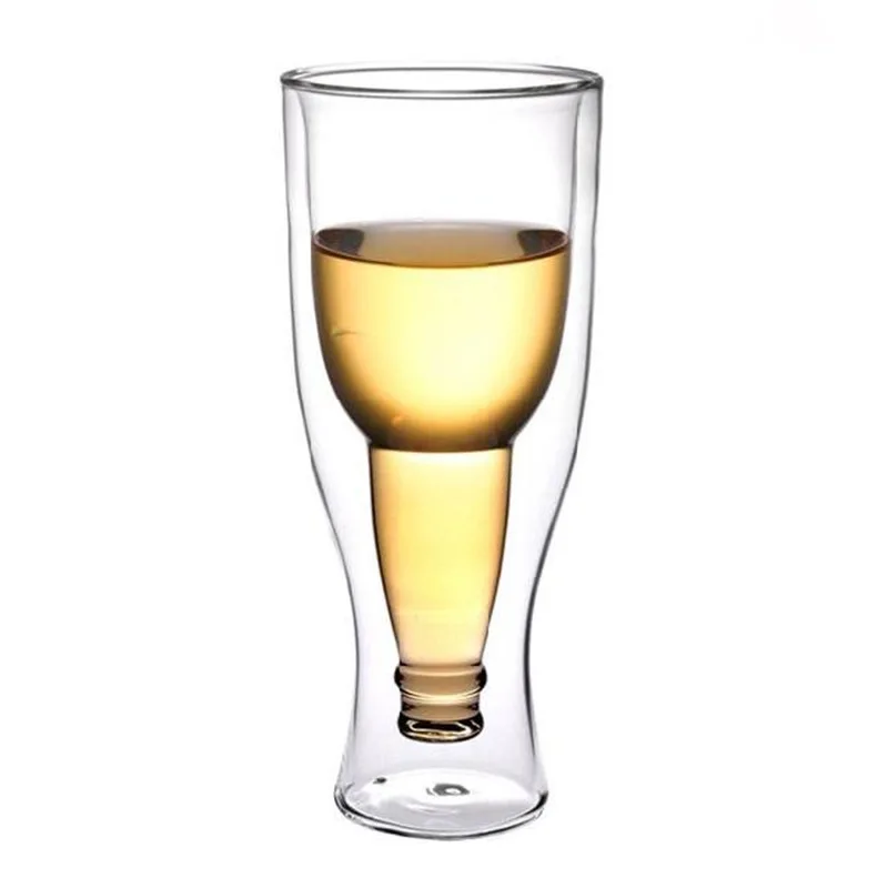 Good quality unique clear glass wine goblets creative beer cup double wall glass
Good quality unique clear glass wine goblets creative beer cup double wall glass