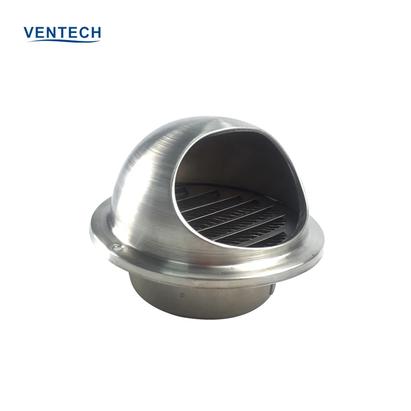 Personalizado sistema de HVAC clásico de perfil de aluminio con diseño de ventilación capucha bola tiempo de rejilla