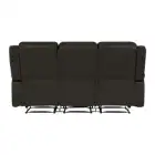 Furniture Black Leather Leather YASITE Modern Living Room Furniture Black Leather Lounge Suite Recliner Sofa Set