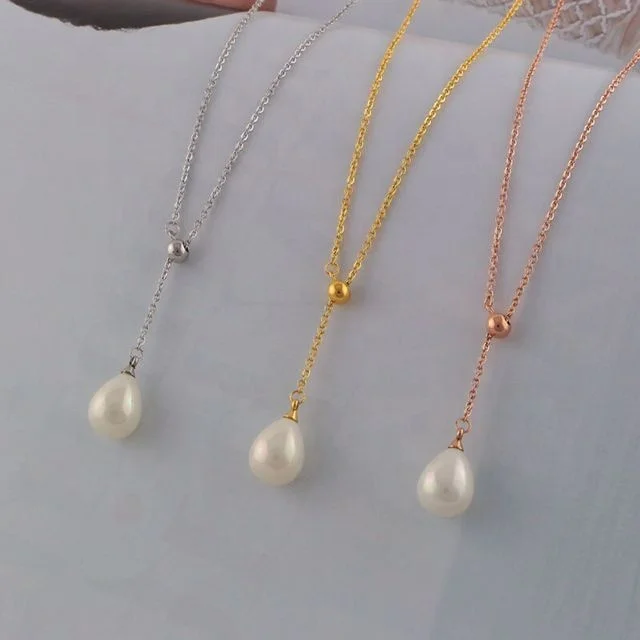 100% nature freshwater pearl pendant necklace .925 silver with white gold plating, 9-10 mm tear-drop pearl shape .high quality
100% nature freshwater pearl pendant necklace .925 silver with white gold plating, 9-10 mm tear-drop pearl shape .high quality