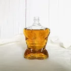 Tequila Glass Bottle Liquor China Factory 250ml Crystal Botellas Body
