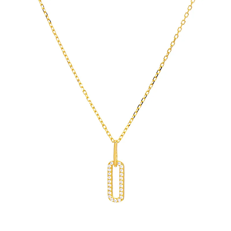 fashion minimalist jewelry 925 sterling silver necklace geometric hollow square rectangle diamond gold plated necklaces women
fashion minimalist jewelry 925 sterling silver necklace geometric hollow square rectangle diamond gold plated necklaces women