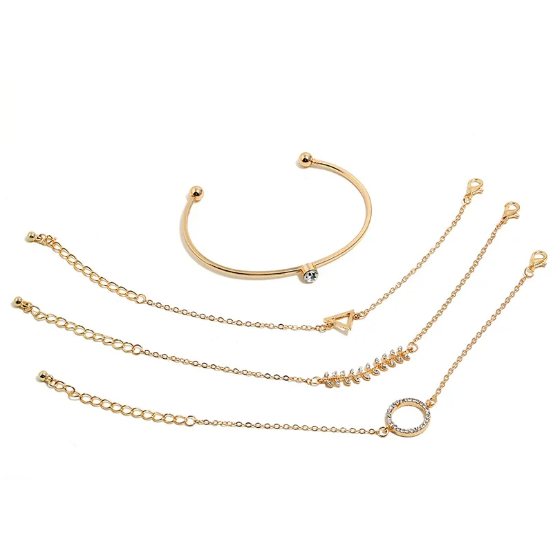 4pcs/set Bohemia gold color bracelets&bangles set for women vintage adjustable leaves bracelets female fashion jewelry gift
4pcs/set Bohemia gold color bracelets&bangles set for women vintage adjustable leaves bracelets female fashion jewelry gift