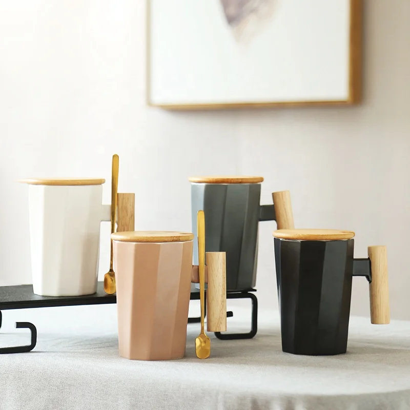 Amazon hot sale 380ml Nordic simple modern style Fancy wooden handle Matte color Ceramic milk drink Mug Coffee Cup, Customized colors acceptable
Amazon hot sale 380ml Nordic simple modern style Fancy wooden handle Matte color Ceramic milk drink Mug Coffee Cup, Customized colors acceptable