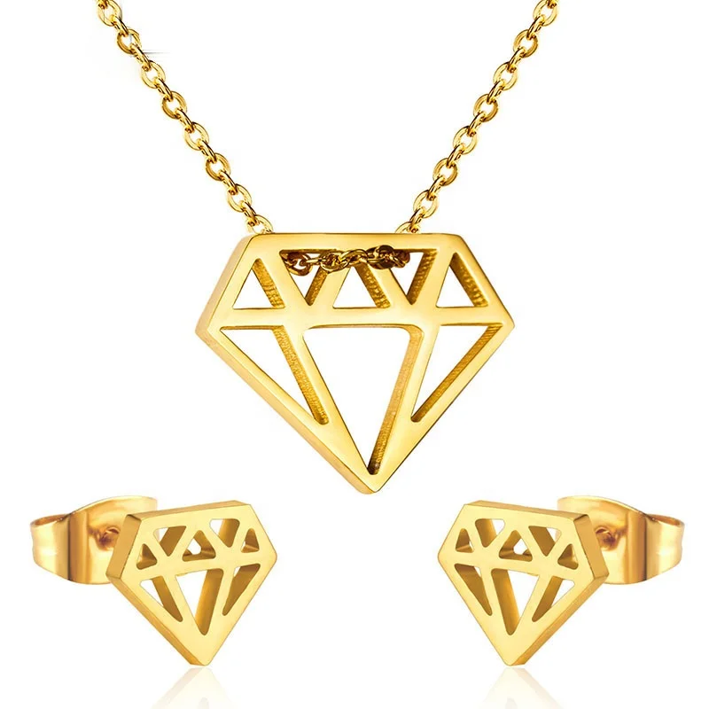 Hot Selling Trendy Fashion Jewelry 316L Stainless Steel Simple Hollow Out Crown Necklaces And Earrings Jewelry Sets, Gold,silver
Hot Selling Trendy Fashion Jewelry 316L Stainless Steel Simple Hollow Out Crown Necklaces And Earrings Jewelry Sets, Gold,silver