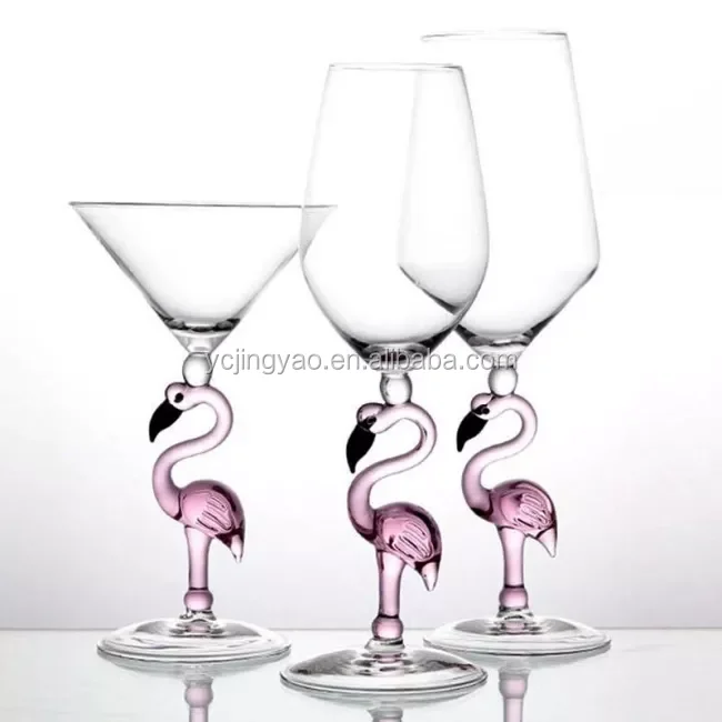 Custom Blown Creative Flamingo Glass Wine Glasses Durable Goblet Set for Drinking, Clear transparent
Custom Blown Creative Flamingo Glass Wine Glasses Durable Goblet Set for Drinking, Clear transparent