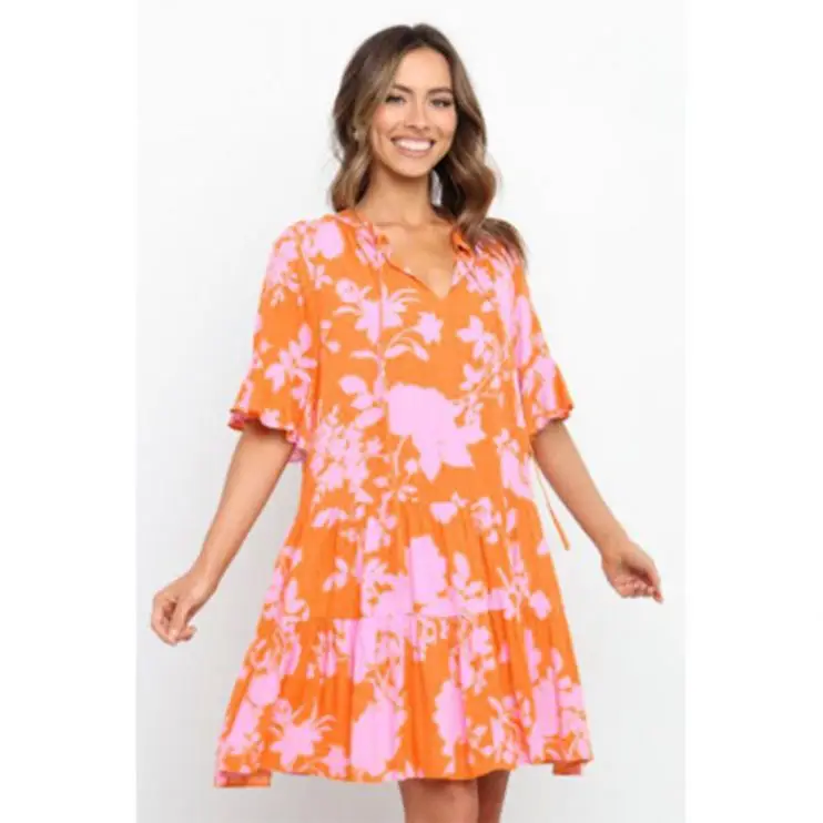 PEARL Latest Design 2021 Short Sleeve Printed V Neck Robe Summer Dresses Sexy Dress Women Clothing
PEARL Latest Design 2021 Short Sleeve Printed V Neck Robe Summer Dresses Sexy Dress Women Clothing
