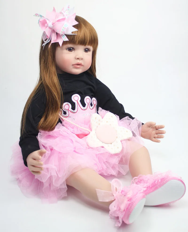 60cm Reborn Toddler Doll Cloth Body 24" Vinyl Limbs Princess Girls Birthday Gift Child Play House Toy
60cm Reborn Toddler Doll Cloth Body 24" Vinyl Limbs Princess Girls Birthday Gift Child Play House Toy