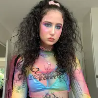 2020 Harajuku Tie Dye Gradient Mesh Top See Through Letter Printed Long Sleeve T-shirts Crop Tops Tees For Women
2020 Harajuku Tie Dye Gradient Mesh Top See Through Letter Printed Long Sleeve T-shirts Crop Tops Tees For Women