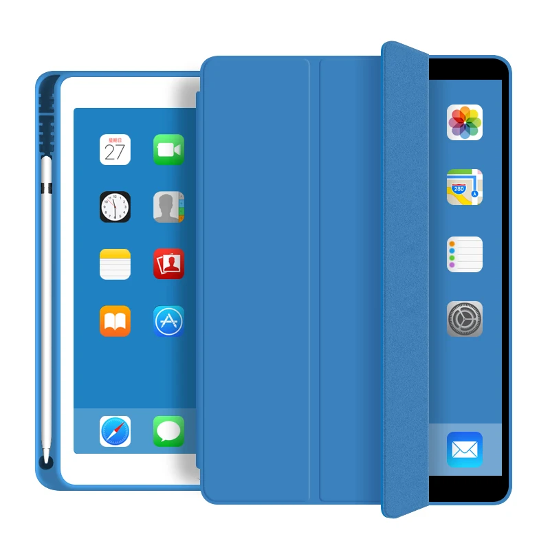 Shockproof TPU Silicon Case For iPad 2017 2018 with Pen Slot PU Leather Smart Cover for iPad 9.7
Shockproof TPU Silicon Case For iPad 2017 2018 with Pen Slot PU Leather Smart Cover for iPad 9.7