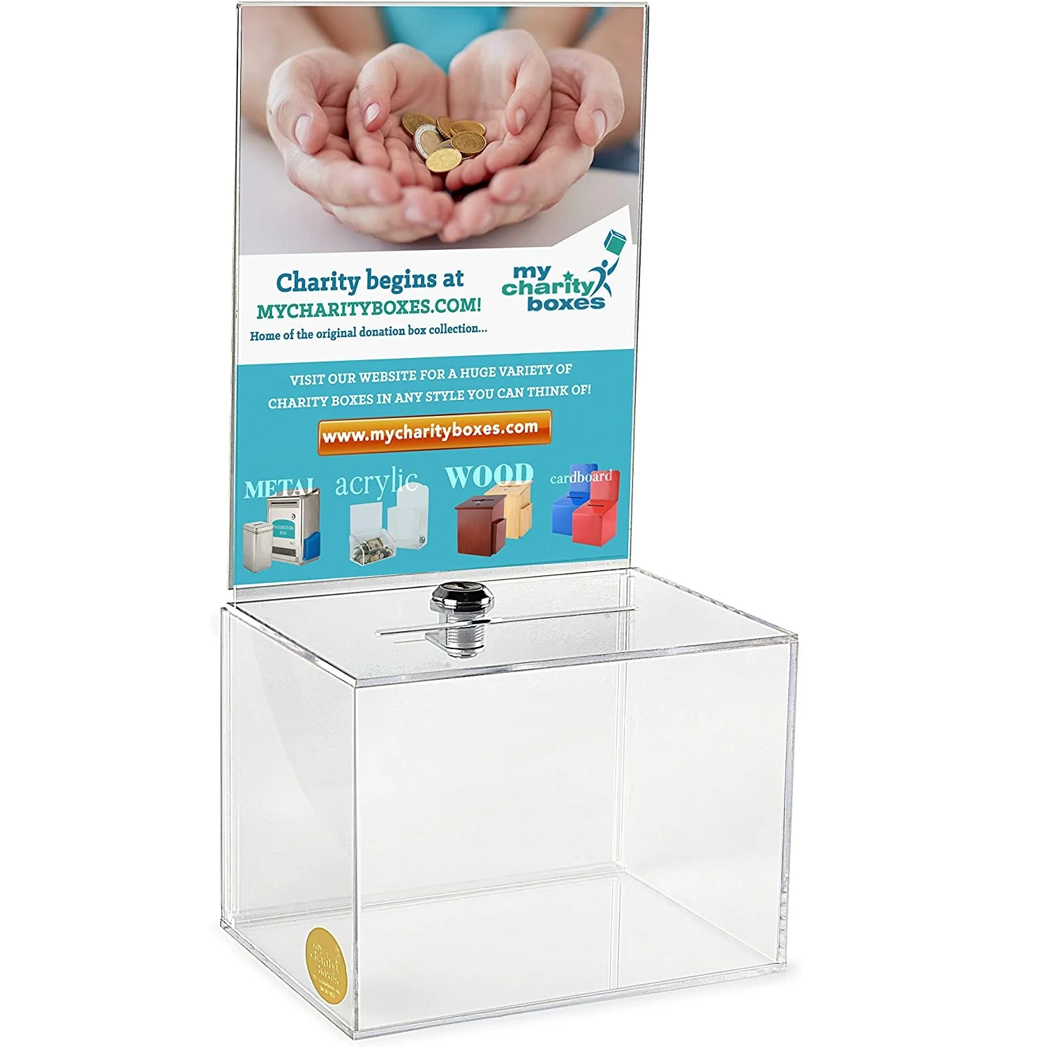 Acrylic donation Love Box Merit Donation Suggestion Box Voting election box Transparent trumpet with lock
Acrylic donation Love Box Merit Donation Suggestion Box Voting election box Transparent trumpet with lock