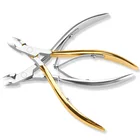 Manicure pedicure tools fingernails toenail care trimmer scissors clipper plating gold cuticle nipper
