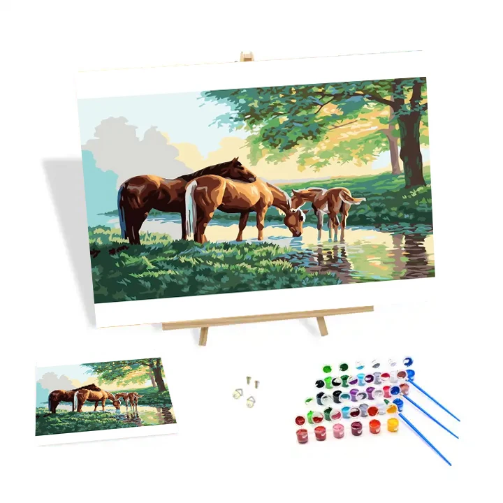 Custom Animal Handmade Oil Painting Three Horses In The Creek Nordic Modern Oil Painting Home Decor Figure Wall
Custom Animal Handmade Oil Painting Three Horses In The Creek Nordic Modern Oil Painting Home Decor Figure Wall