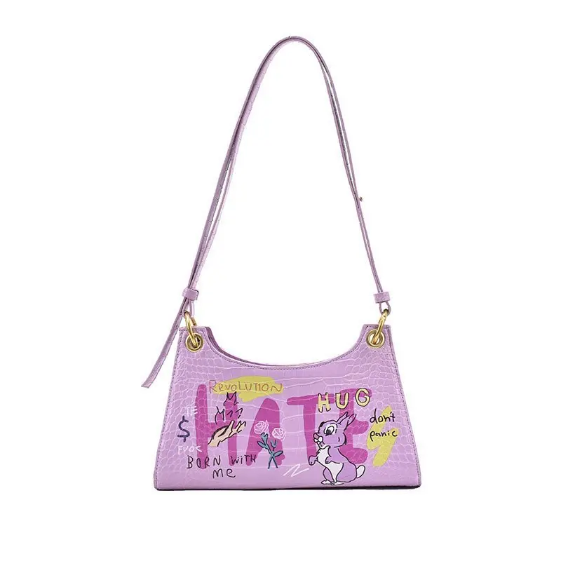 BM9300 Cute Rabbit Graffiti Women Bag Fashion Crocodile Single Shoulder Bag Girls Campus Style Printing High Class Handbags
BM9300 Cute Rabbit Graffiti Women Bag Fashion Crocodile Single Shoulder Bag Girls Campus Style Printing High Class Handbags