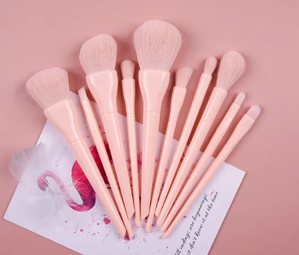 hot selling pink green10 pieces custom logo cheap wholesale candy themed makeup brushes with case eyeshadow brush, Green/blue/pink/red
hot selling pink green10 pieces custom logo cheap wholesale candy themed makeup brushes with case eyeshadow brush, Green/blue/pink/red