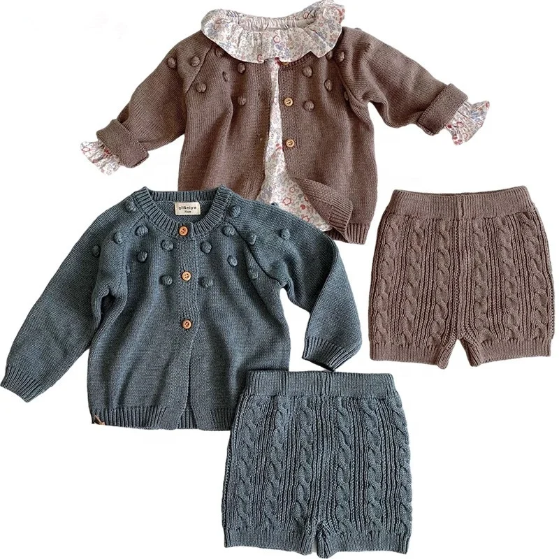 Infant Baby Girls Boys Knit Suit Korean Style Toddler Baby Boys Girls Clothing Knitted Suit Fall Winter Cardigan Sweater+shorts
Infant Baby Girls Boys Knit Suit Korean Style Toddler Baby Boys Girls Clothing Knitted Suit Fall Winter Cardigan Sweater+shorts