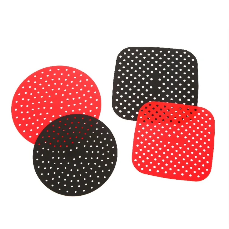 

Reusable Non-stick Eco-friendly Silicone Air Fryer Liners Heat Resistant Oven Baking Mat Silicone Air Fryer Mats