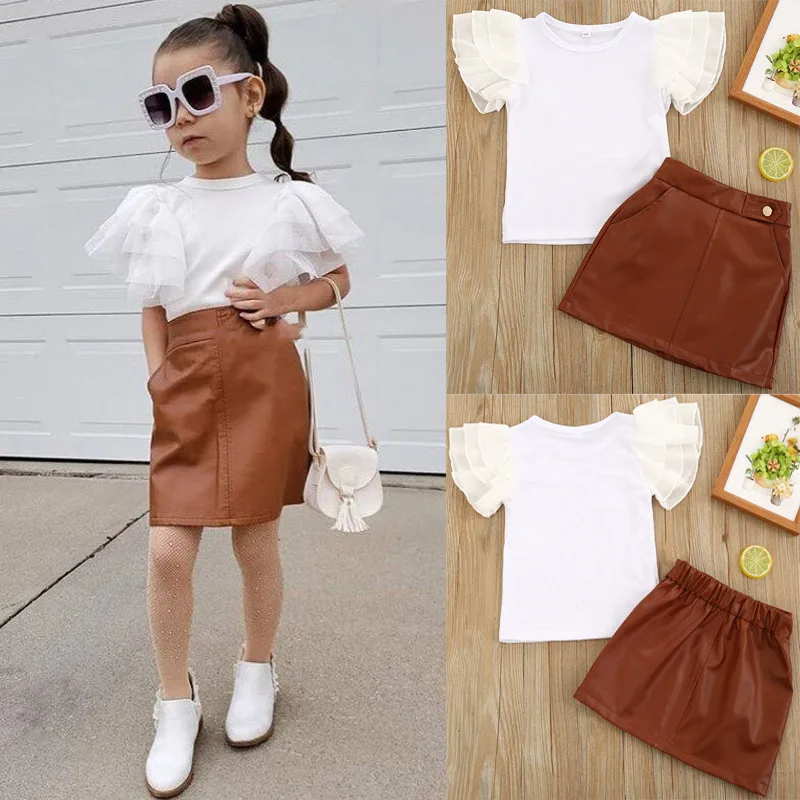Hot fashion two piece summer white mesh flying sleeve kids girls clothing clothes dress
Hot fashion two piece summer white mesh flying sleeve kids girls clothing clothes dress