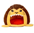 Factory Made Cheap Cartoon Lions cat tents fully removable and washable kennel dog bed cat litter pet room