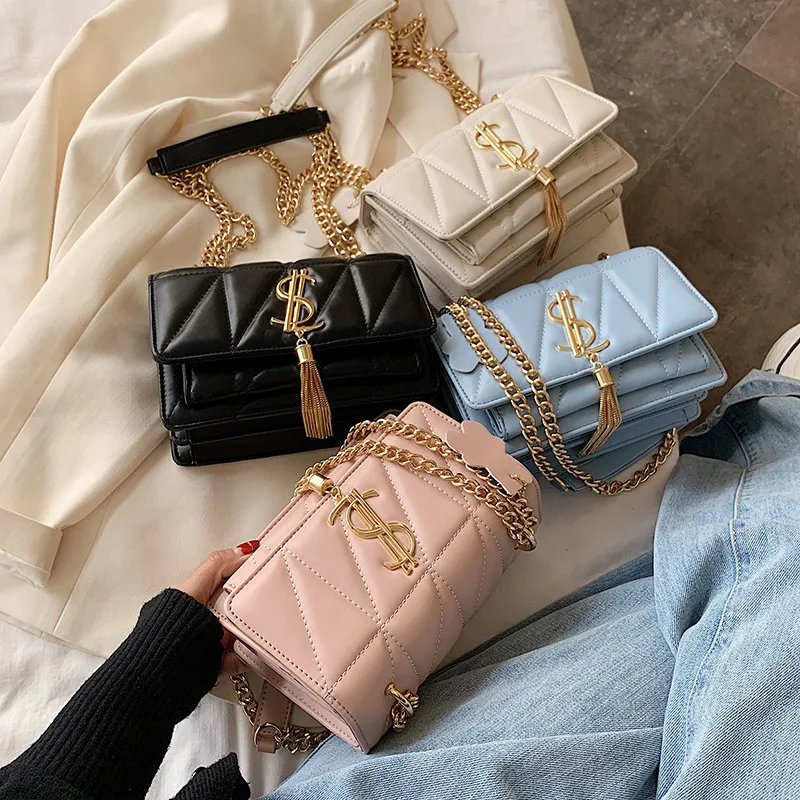 Quilted Chains Women Messenger Bag Tassel Designer Shoulder Bags Female Fashion Letter Handbag Luxury Brand Purses
Quilted Chains Women Messenger Bag Tassel Designer Shoulder Bags Female Fashion Letter Handbag Luxury Brand Purses