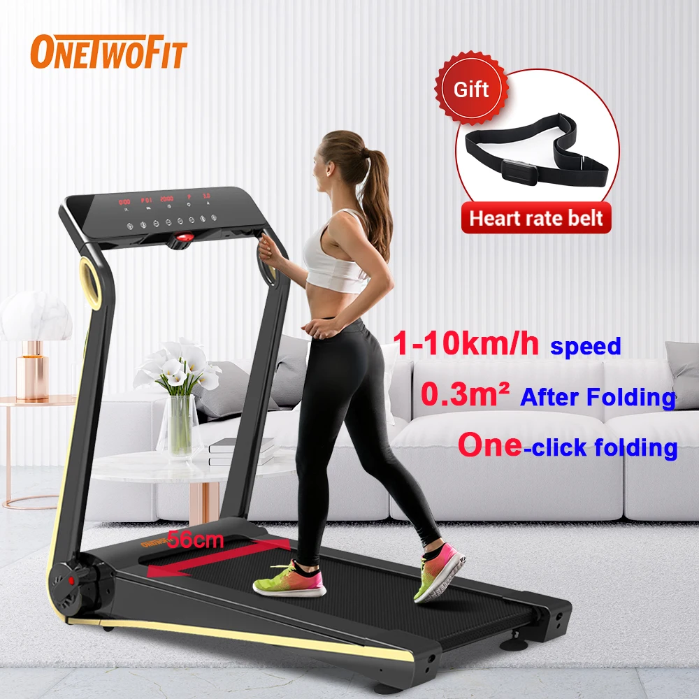 Onetwofit Top Selling 56cm Running Width Machine Folding Electric Walking Pad Treadmills for home use, Black
Onetwofit Top Selling 56cm Running Width Machine Folding Electric Walking Pad Treadmills for home use, Black
