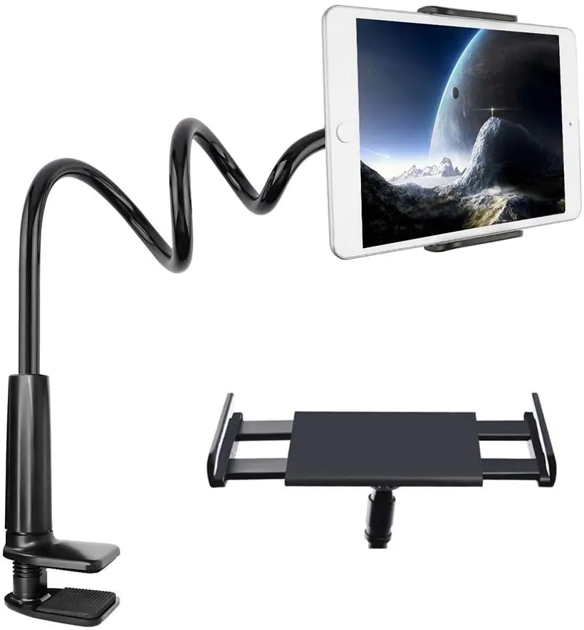 Gooseneck Tablet Holder Universal Tablet Stand 360 Flexible Lazy Arm Holder Clamp Mount Bracket Bed phone holder for 10.5" iPad
Gooseneck Tablet Holder Universal Tablet Stand 360 Flexible Lazy Arm Holder Clamp Mount Bracket Bed phone holder for 10.5" iPad