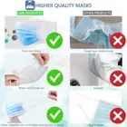 50 Mask 50 Pcs Disposable Face Mask - Anti-Dust Filter Breathable 3 Layers Of Purifying