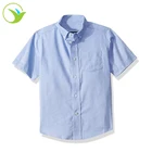 Cheap wholesale high quality short sleeves primary children boy school uniform shirt
