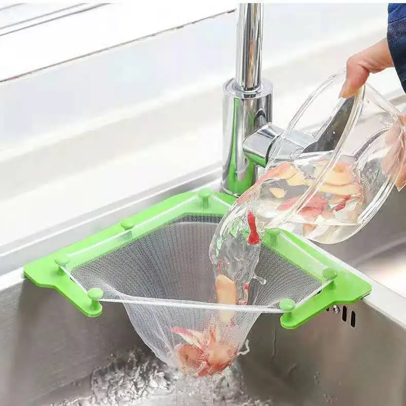 Triangle leftovers strainer drain rack kitchen sink household garbage residue leftovers sewer sink nets
Triangle leftovers strainer drain rack kitchen sink household garbage residue leftovers sewer sink nets