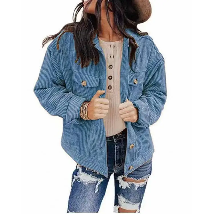 New Trendy Loose Plus Size Autumn Cardigan Corduroy Coat For Women Ladies Fashion Clothing Coats, Picture shows
New Trendy Loose Plus Size Autumn Cardigan Corduroy Coat For Women Ladies Fashion Clothing Coats, Picture shows