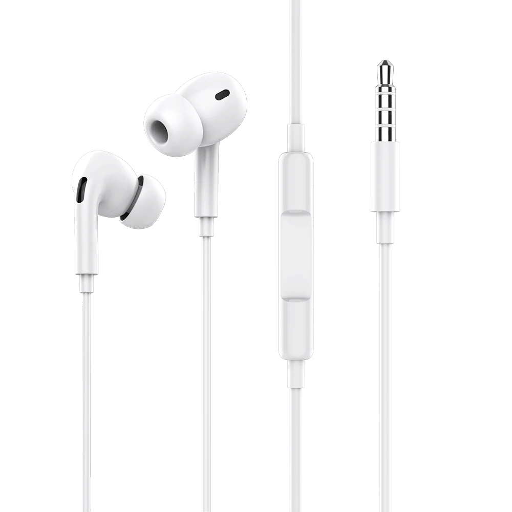

2021 Factory Cheap Earphones Wired HiFi Stereo In-Ear Headphones with Mic and Volume Control for iPhone Samsung Xiaomi