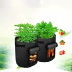Garden Pot 3/5/7/10 Gallon Potato Grow Bag Garden Planting Non Woven Fabric Potato Pot Planters