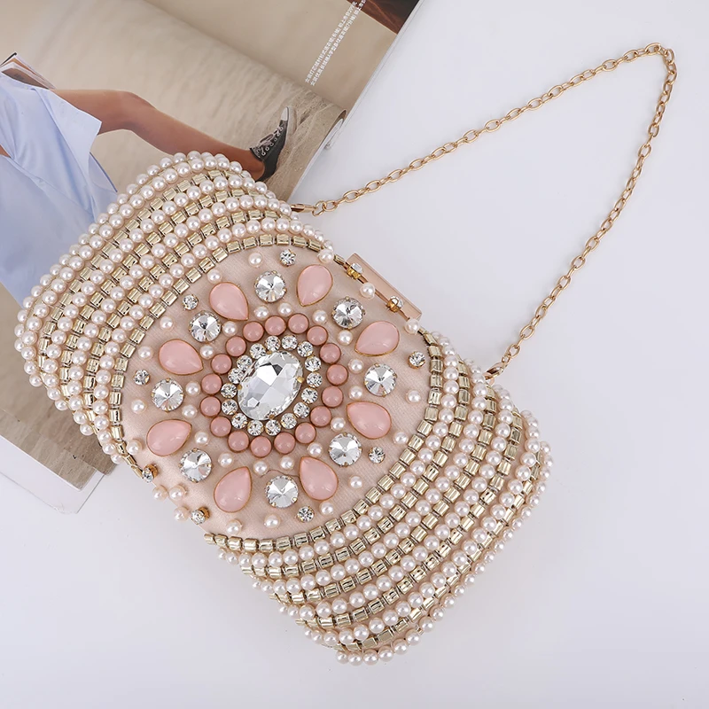 Luxury Handmade Beaded Ladies Shiny Purses Wedding Banquet Evening Bags Crystal Female Bag Design Dinner Bag Factory Wholesale, Accept customized
Luxury Handmade Beaded Ladies Shiny Purses Wedding Banquet Evening Bags Crystal Female Bag Design Dinner Bag Factory Wholesale, Accept customized