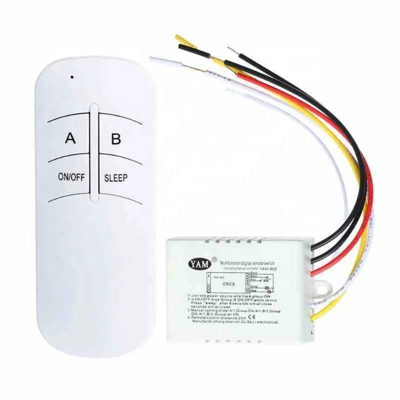 3 Port Wireless Remote Control Switch ON/OFF 220V Lamp Light Digital Wireless Wall Remote Switch Receiver Transmitter
3 Port Wireless Remote Control Switch ON/OFF 220V Lamp Light Digital Wireless Wall Remote Switch Receiver Transmitter