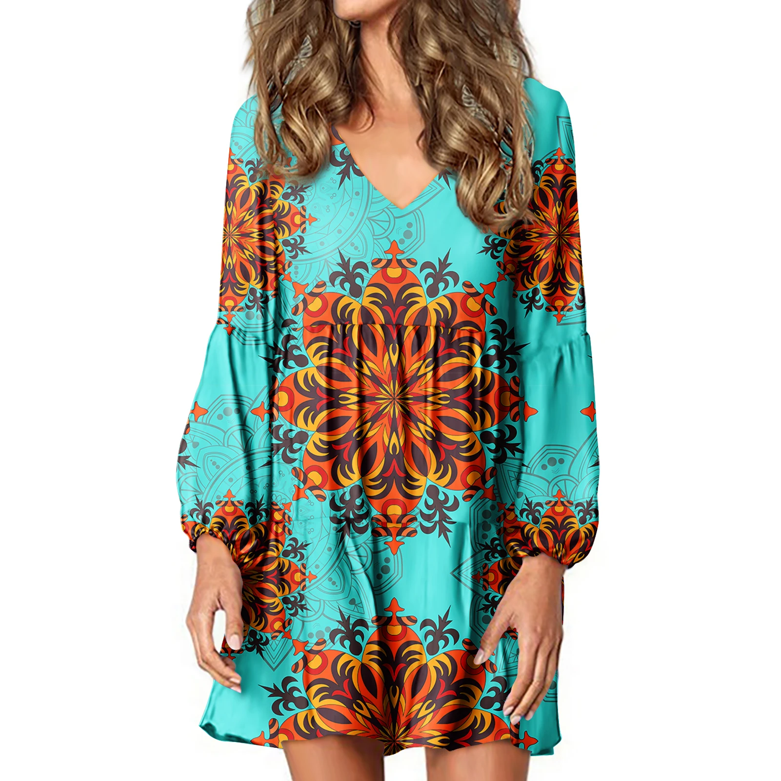 Good Quality Hot Sale African Mandala Tribal Print Dress Long Sleeve Dress Tunic Tops for Women Long Sleeve Casual Dresses, Customized color
Good Quality Hot Sale African Mandala Tribal Print Dress Long Sleeve Dress Tunic Tops for Women Long Sleeve Casual Dresses, Customized color