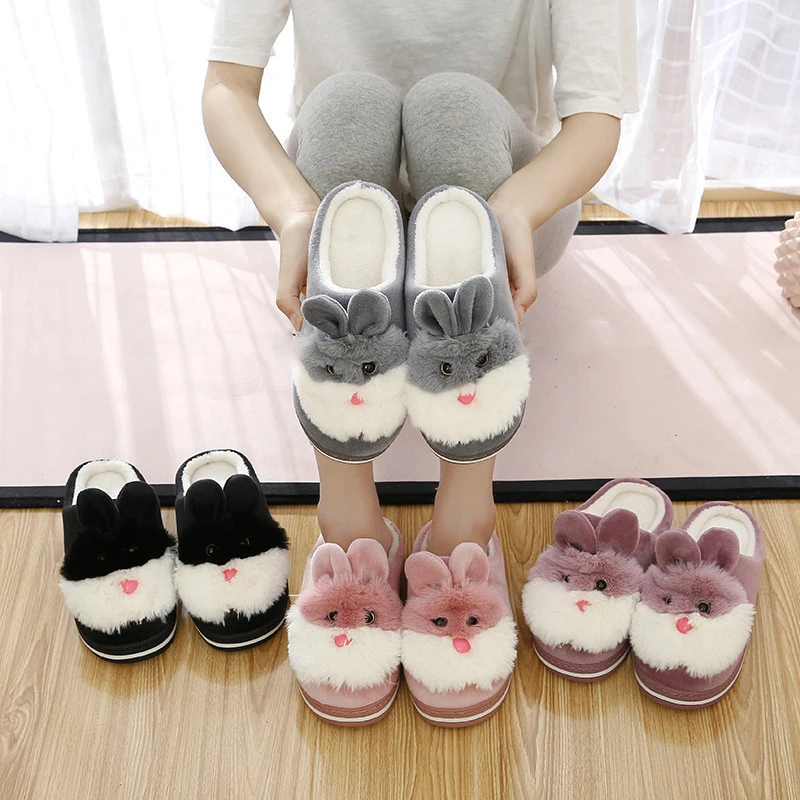 Women Slippers 2020 Cartoon rabbit Cotton Slippers Non-slip Warm Soft warm Slippers Female Plush Shoes
Women Slippers 2020 Cartoon rabbit Cotton Slippers Non-slip Warm Soft warm Slippers Female Plush Shoes
